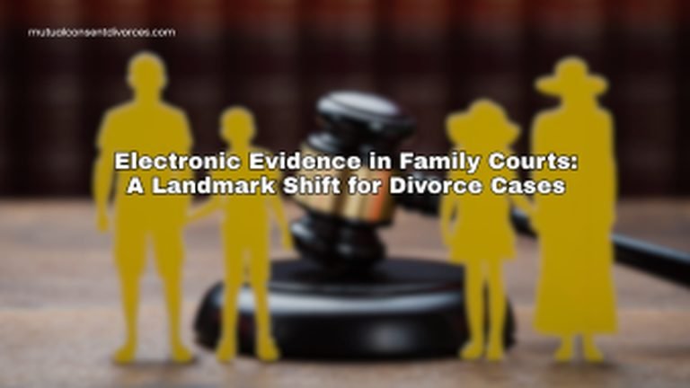 Electronic Evidence in Family Courts: A Landmark Shift for Divorce Cases